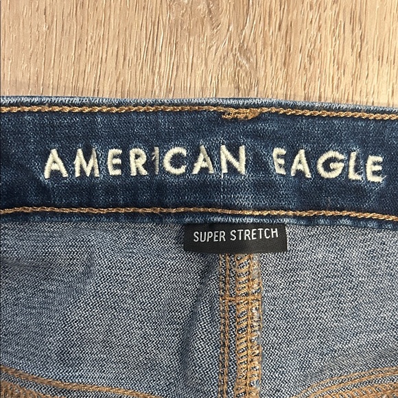 American Eagle Outfitters Women's Dark Blue Skinny Jeans - Picture 2 of 6
